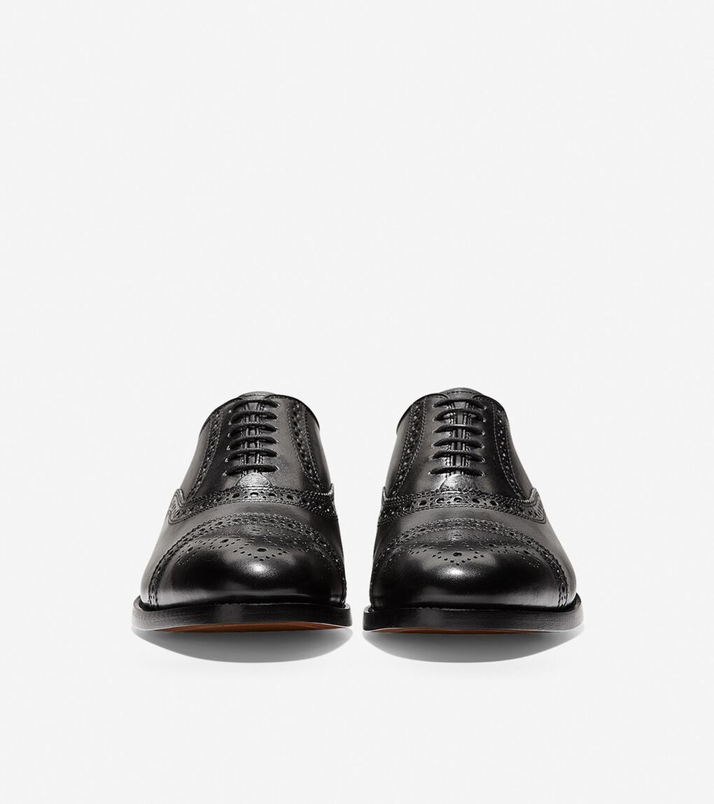 ニーランド ブローグ キャップトゥ オックスフォード mens.