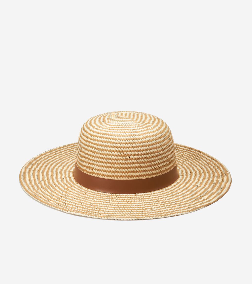 シェブロン ワイド ブリム ハット womens.