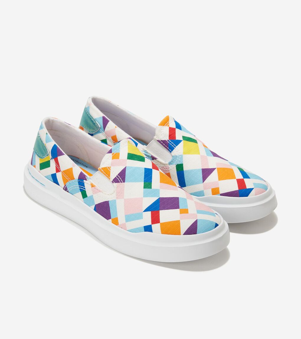 グランドプロ ラリー キャンバス スリッポン womens.