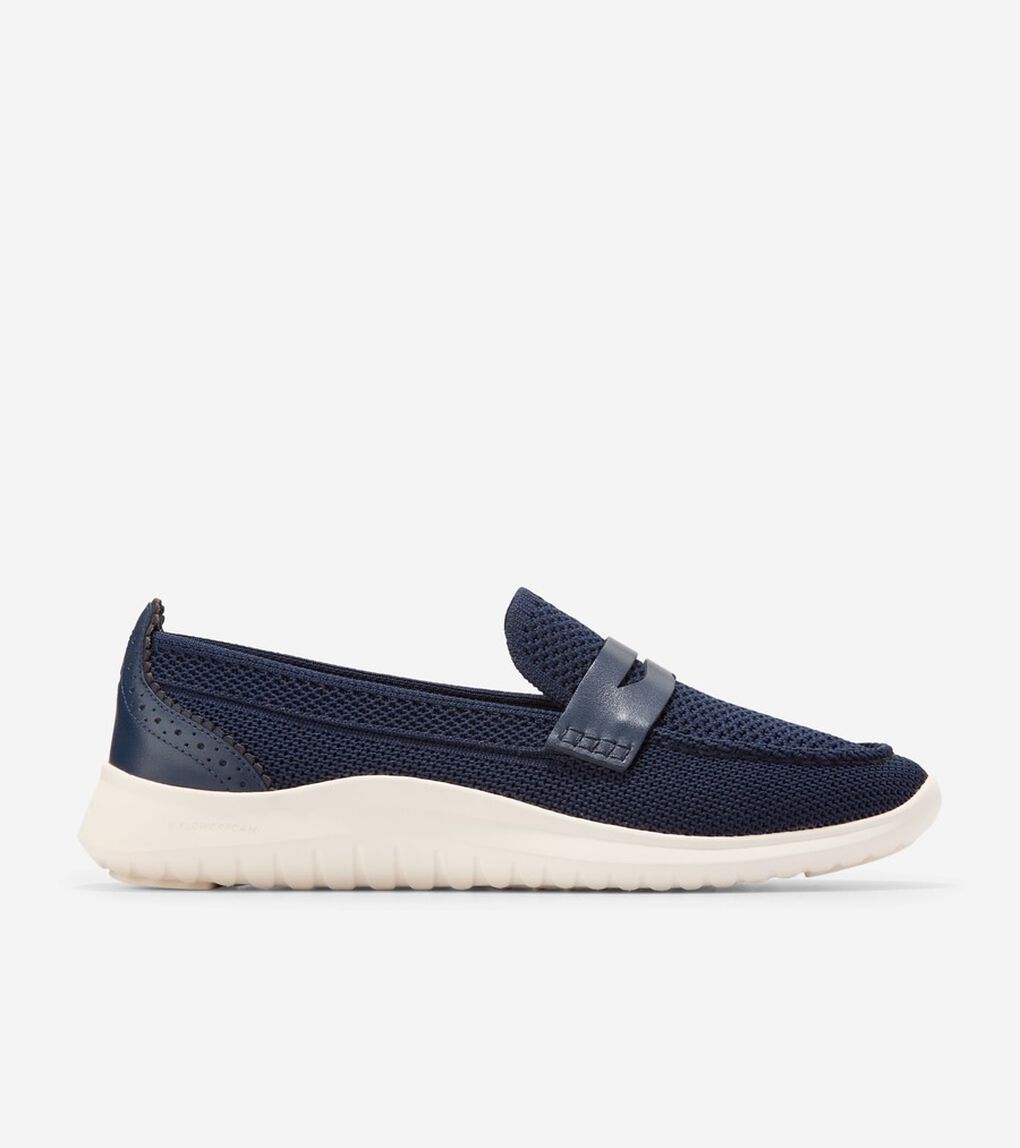 ゼログランド メリット スティッチライト ローファー womens.