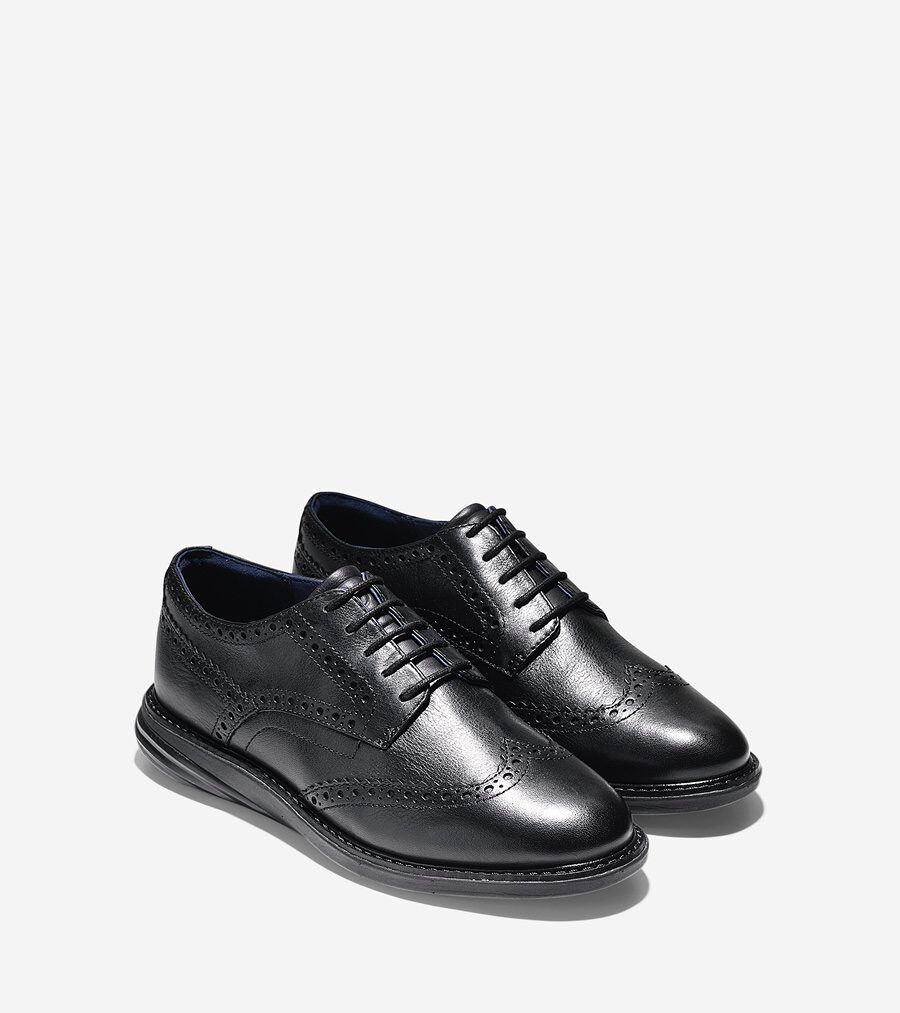 COLE HAAN グランドエボリューション コールハーン ウィングチップ黒25 コール ハーン COLE HAAN オリジナルグランド プラットフォーム