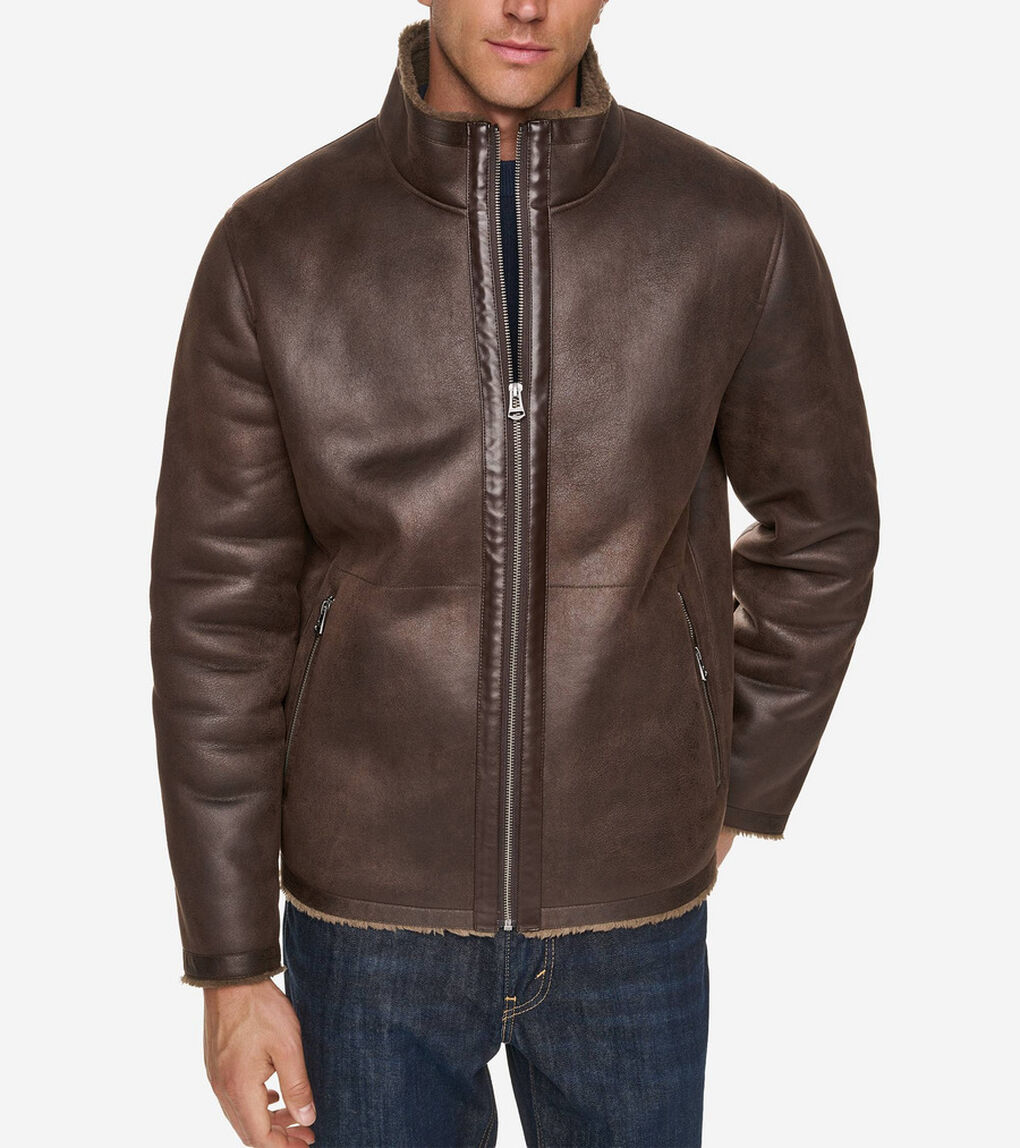 フェイク シアリング ジャケット mens