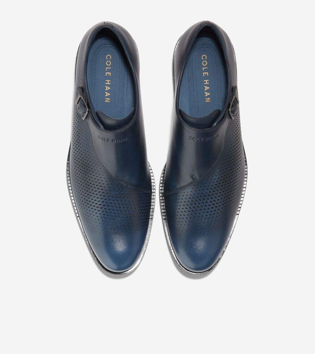 ワシントングランド レーザーシングルモンクストラップ mens.
