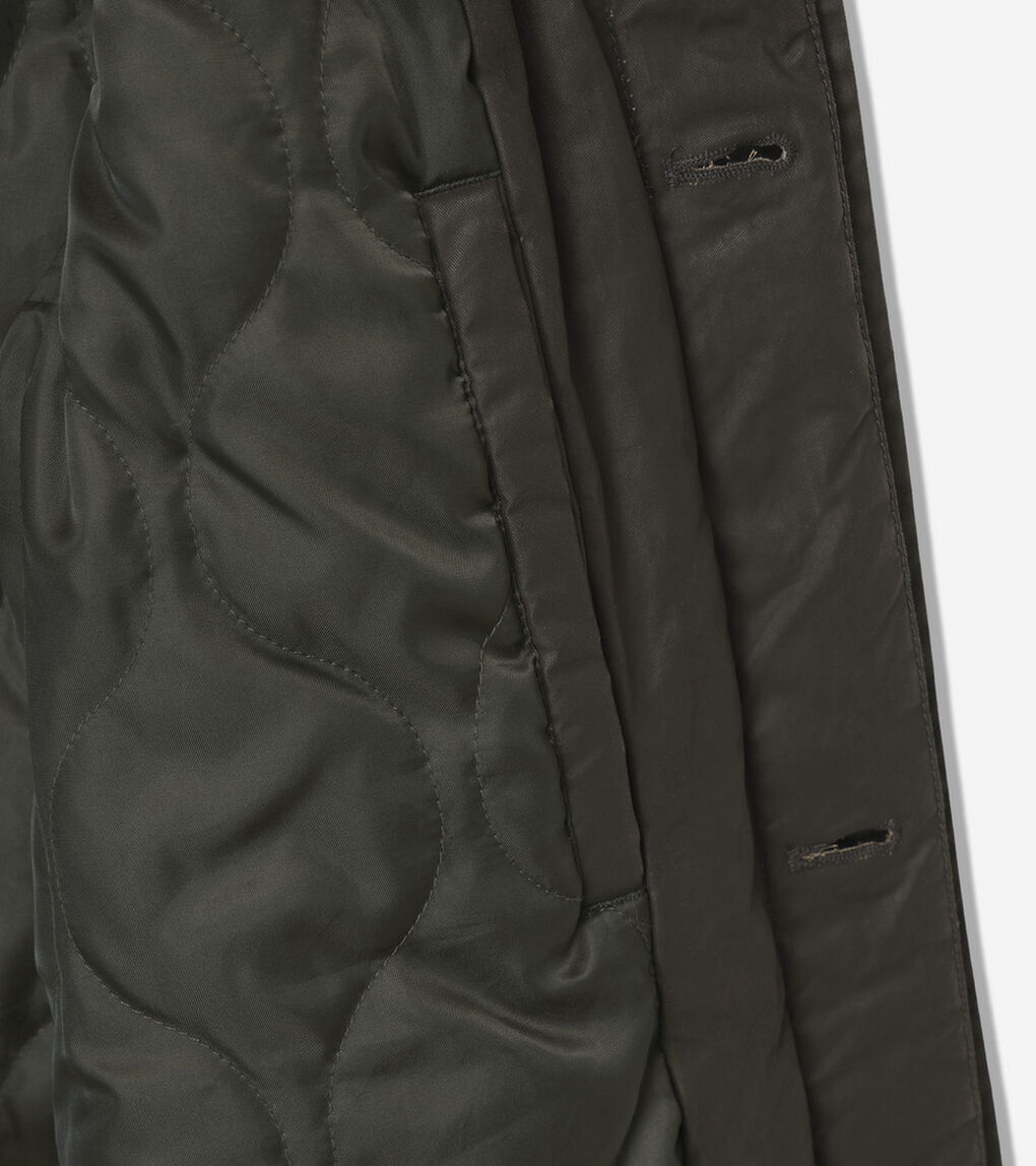 コーティッド コットン ロング バーン コート mens