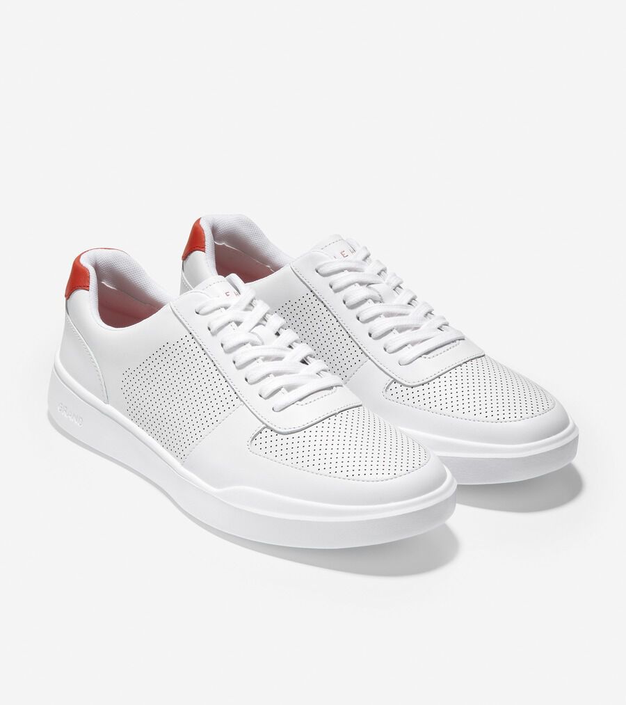 グランド クロスコート モダン パーフォレーション スニーカー mens. 0.0 | COLE_HAAN