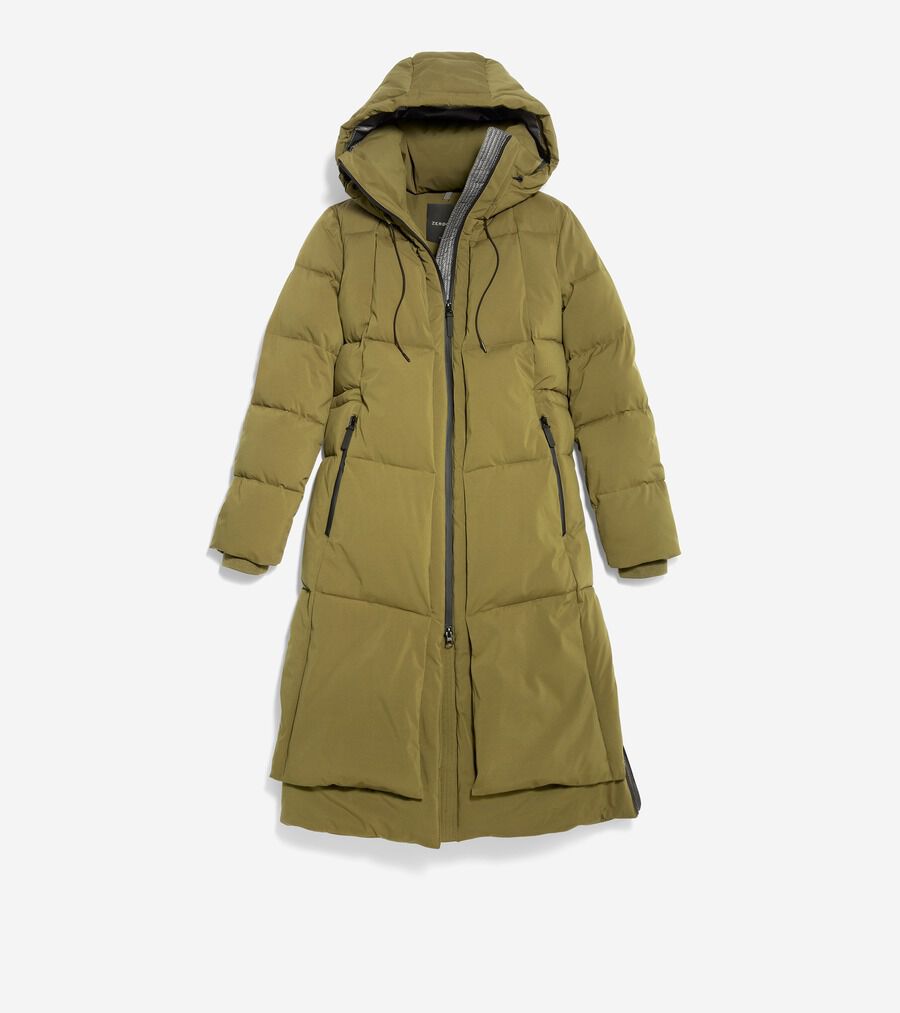 ⚠️専用⚠️ お値下げ！コールハーン　新品未使用タグ付き☆定番ダウンコート ゼログランド ロング パッファー フード付き womens. 0.0