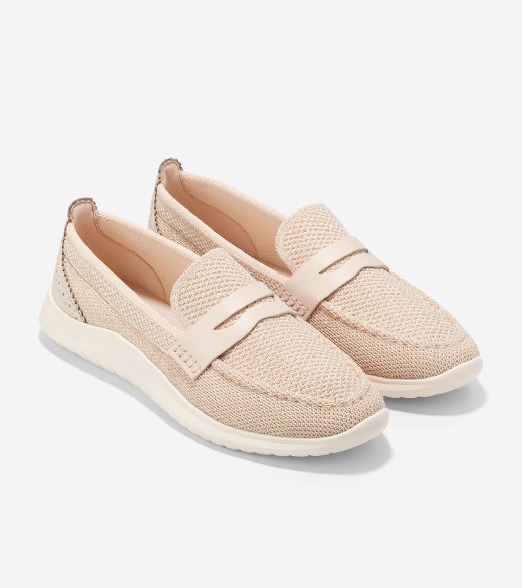 ゼログランド メリット スティッチライト ローファー womens.