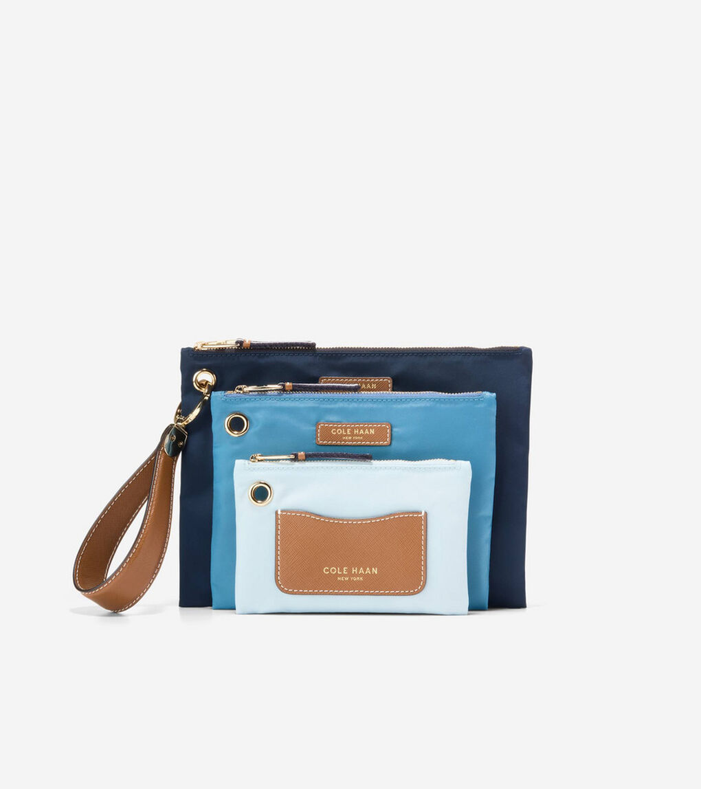 エッセンシャル ナイロン ポーチ セット womens.