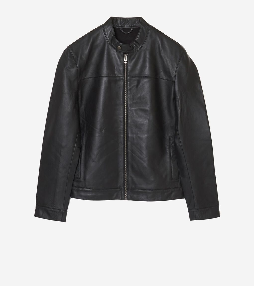 ボンデッドレザー　モトジャケット mens.