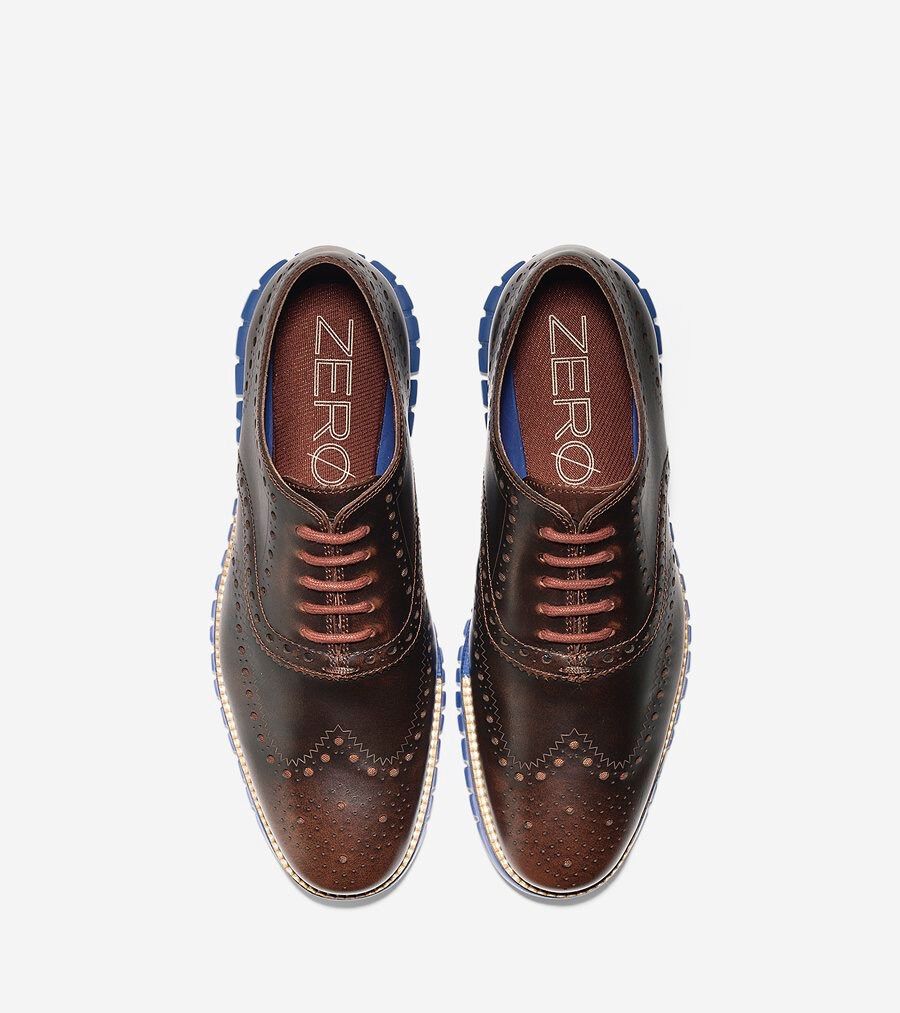 コールハーン　ゼログランド ウィング オックスフォード クローズド ホール COLE HAAN コールハーン ゼログランド ウィングチップ