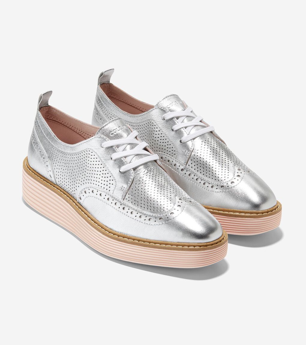 オリジナルグランド プラットフォーム ウィングチップ オックスフォード womens.