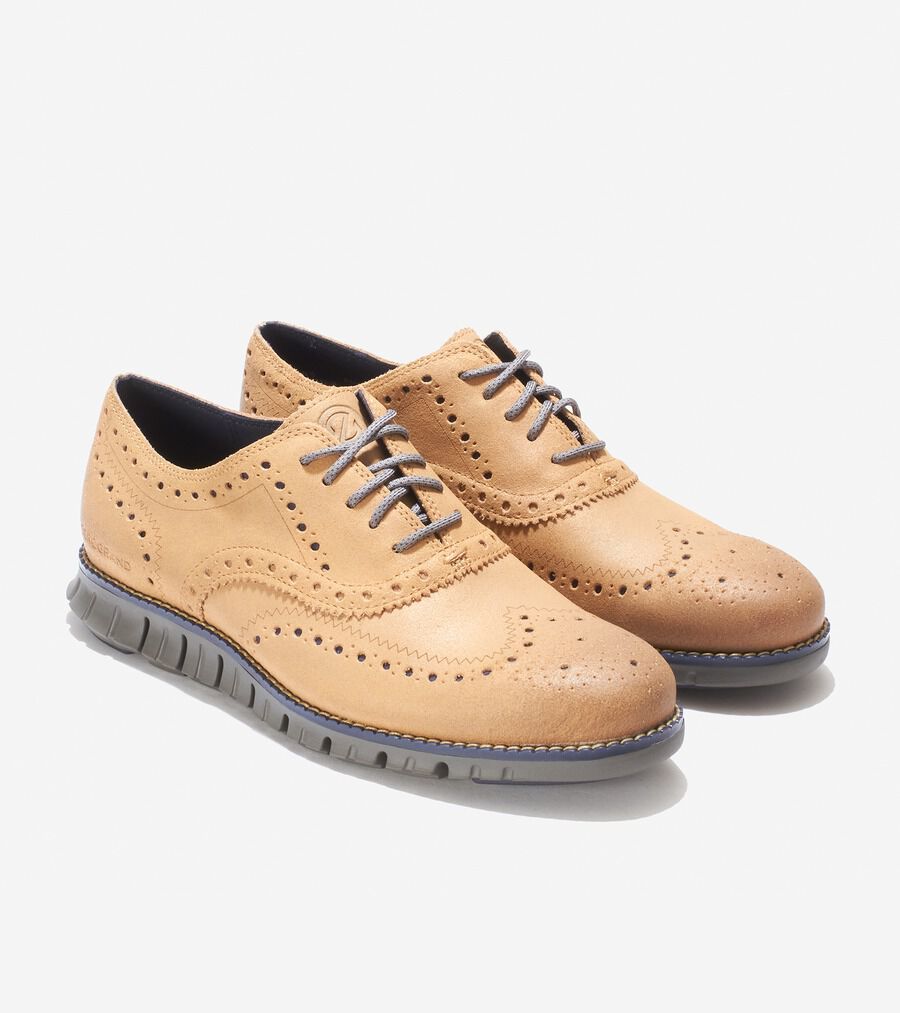 ゼログランド ウィングチップ オックスフォード mens. 0.0 | COLE_HAAN
