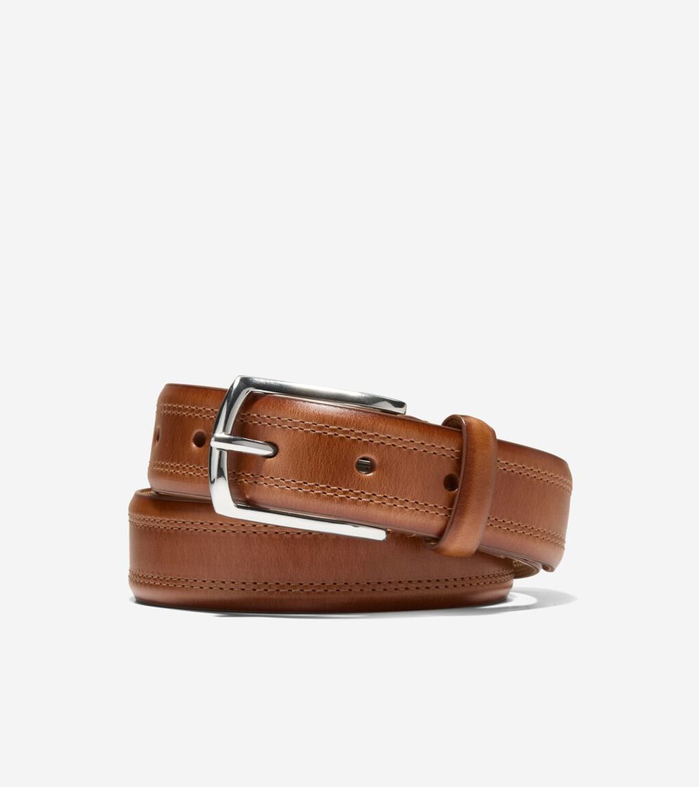 ダブルスティッチドレスベルト mens