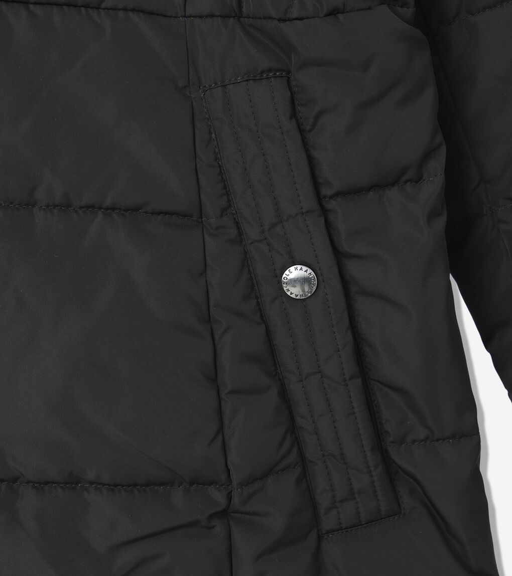 タフタ ダウン ジャケット ウィズ セットイン フード womens
