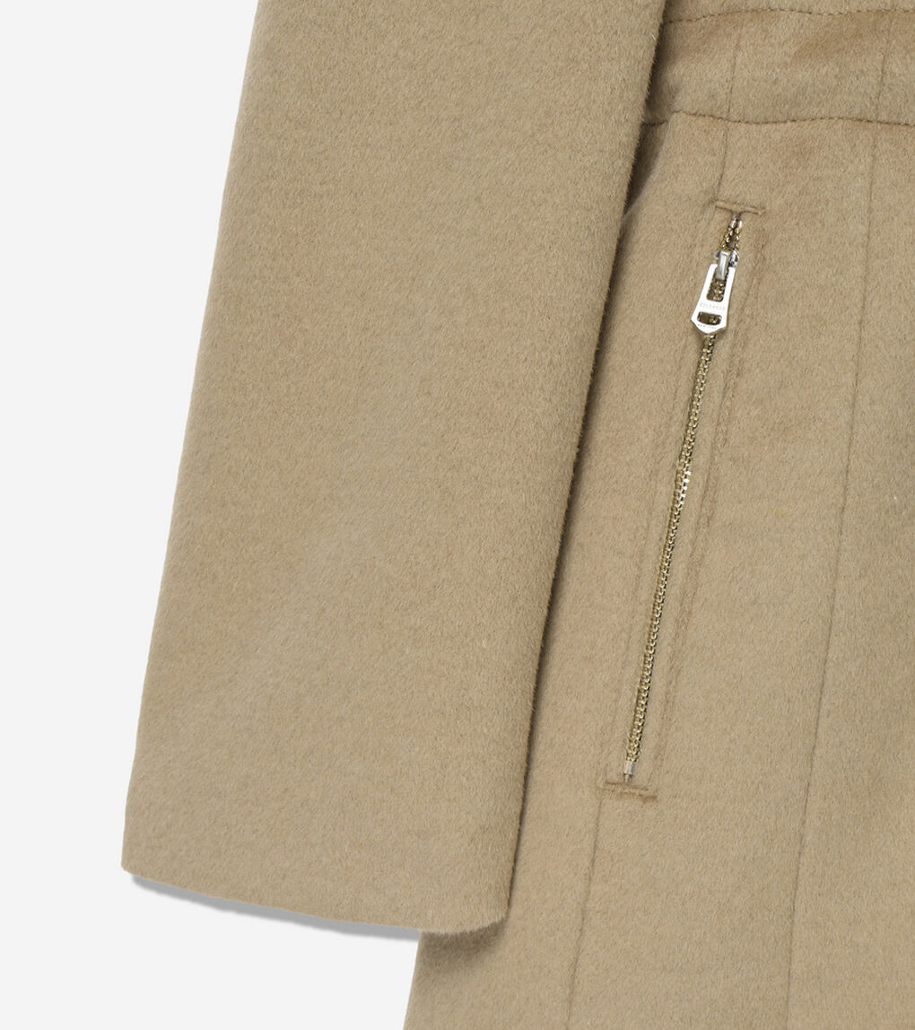 スリック ウール コート womens