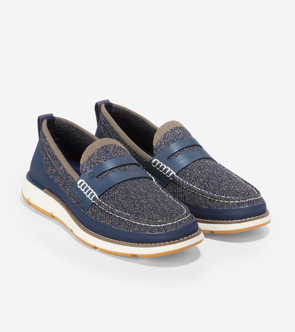 4.ゼログランド スティッチライト ローファー mens.