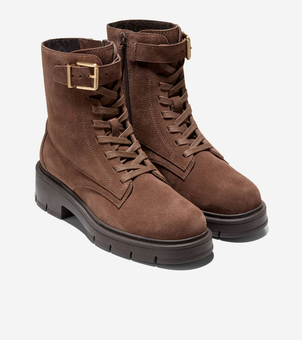 グランド フレックス フェネラ バックル レースアップ ブーティー ウォータープルーフ womens