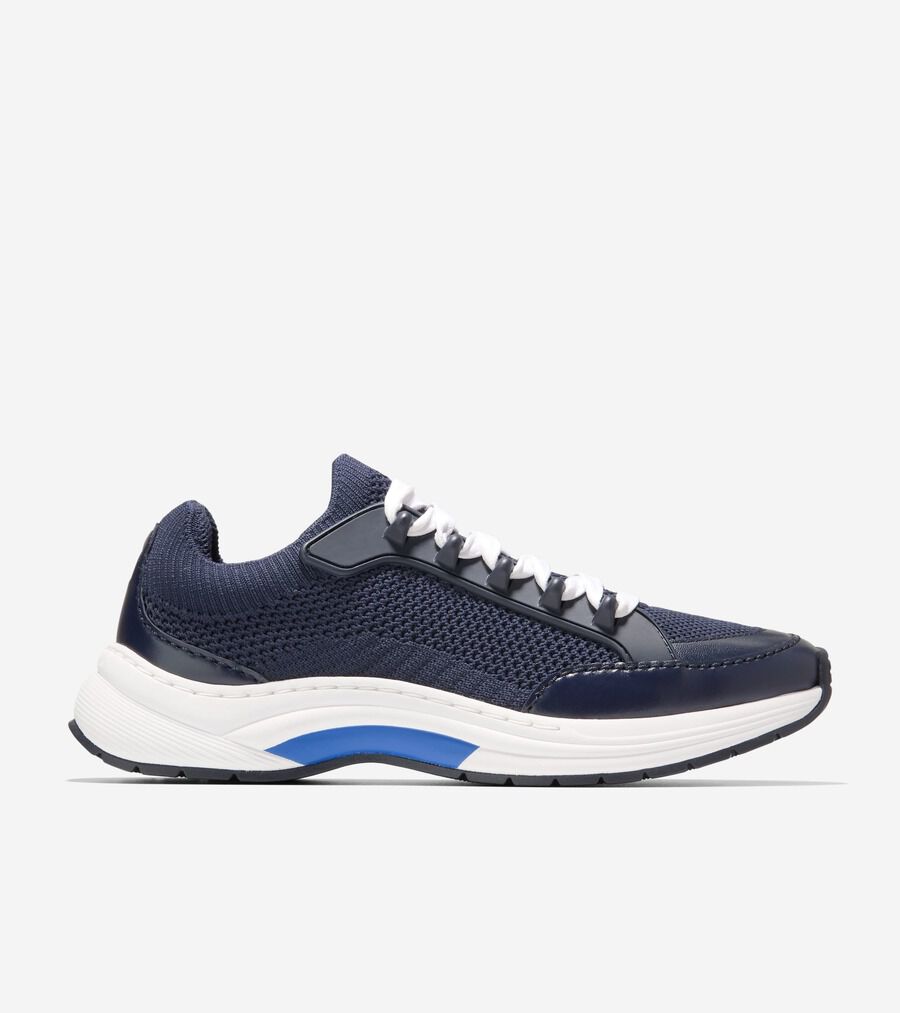 (取寄) コールハーン レディース グランドプロ ニット ランナー Cole Haan women Grandpro Eleeana Knit Runners Midnight Moon Knit/White-deep Water グランドプロ エレアナ ニット ランナー womens 25000 | COLE_HAAN