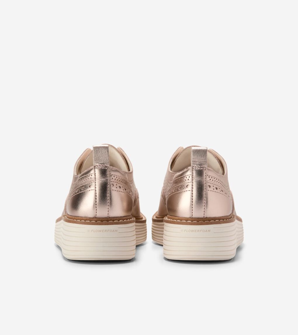 オリジナルグランド プラットフォーム ウィングチップ オックスフォード womens