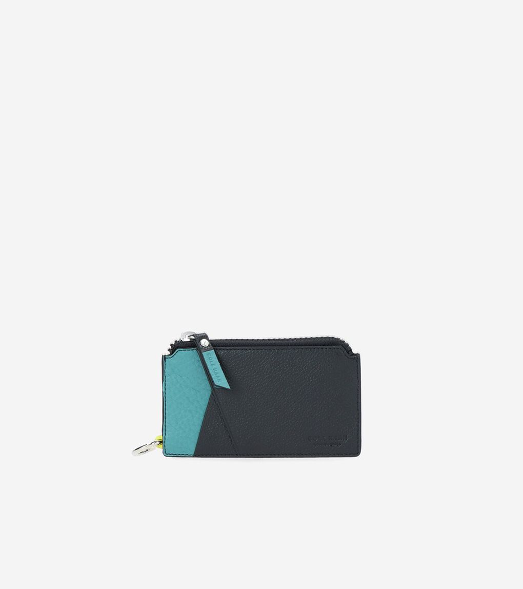 カラーブロック ジップ カード ケース mens.