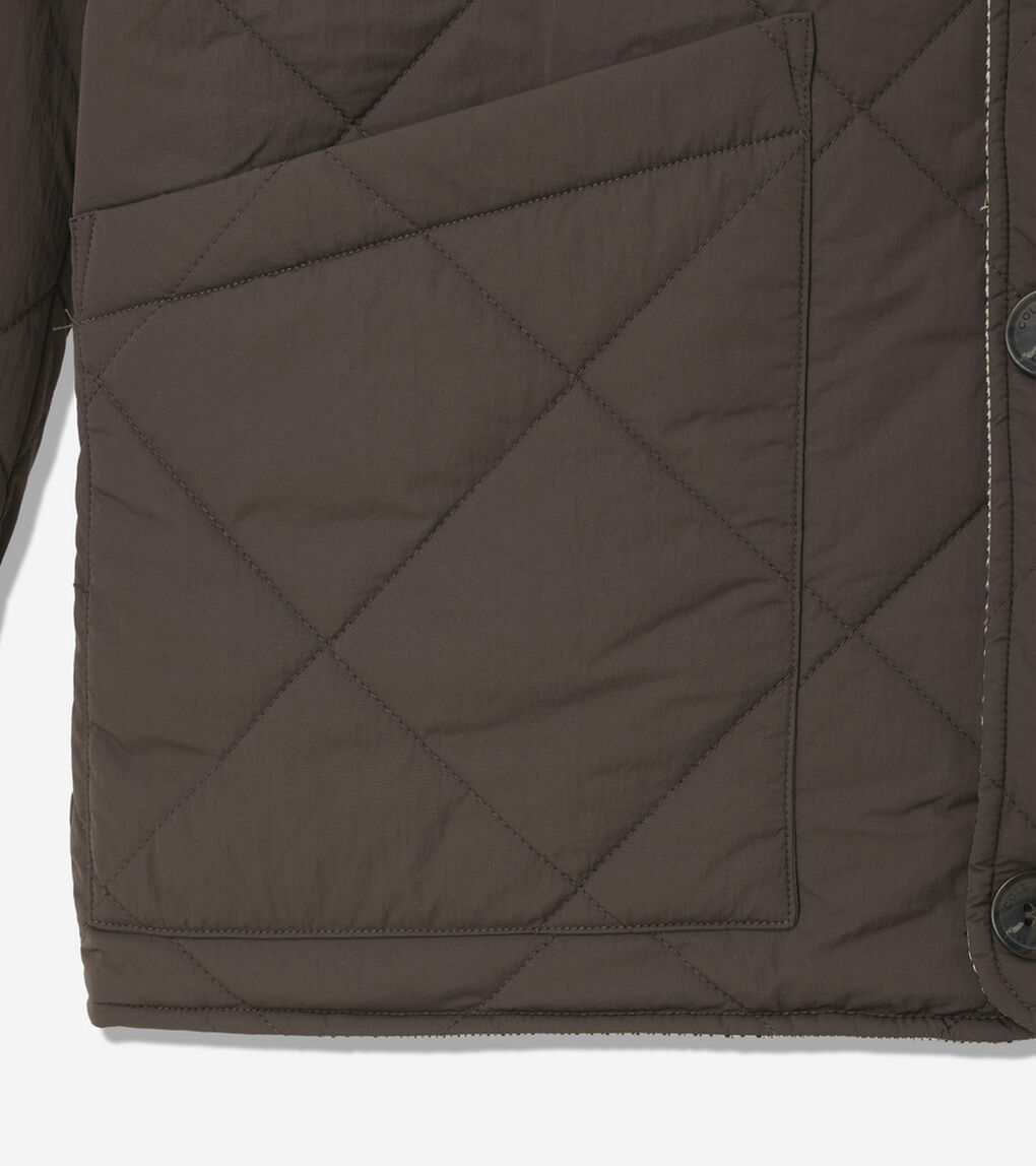 オーバーサイズド ダイアモンド キルト リバーシブル ジャケット mens