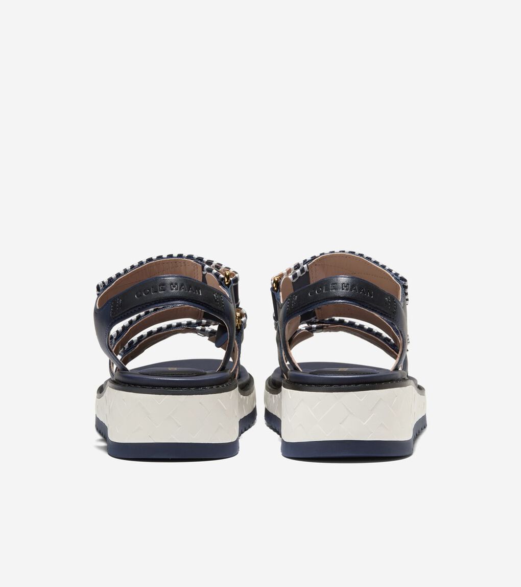 グランドプロ デイリン ウェッジ トリプル ストラップ サンダル womens