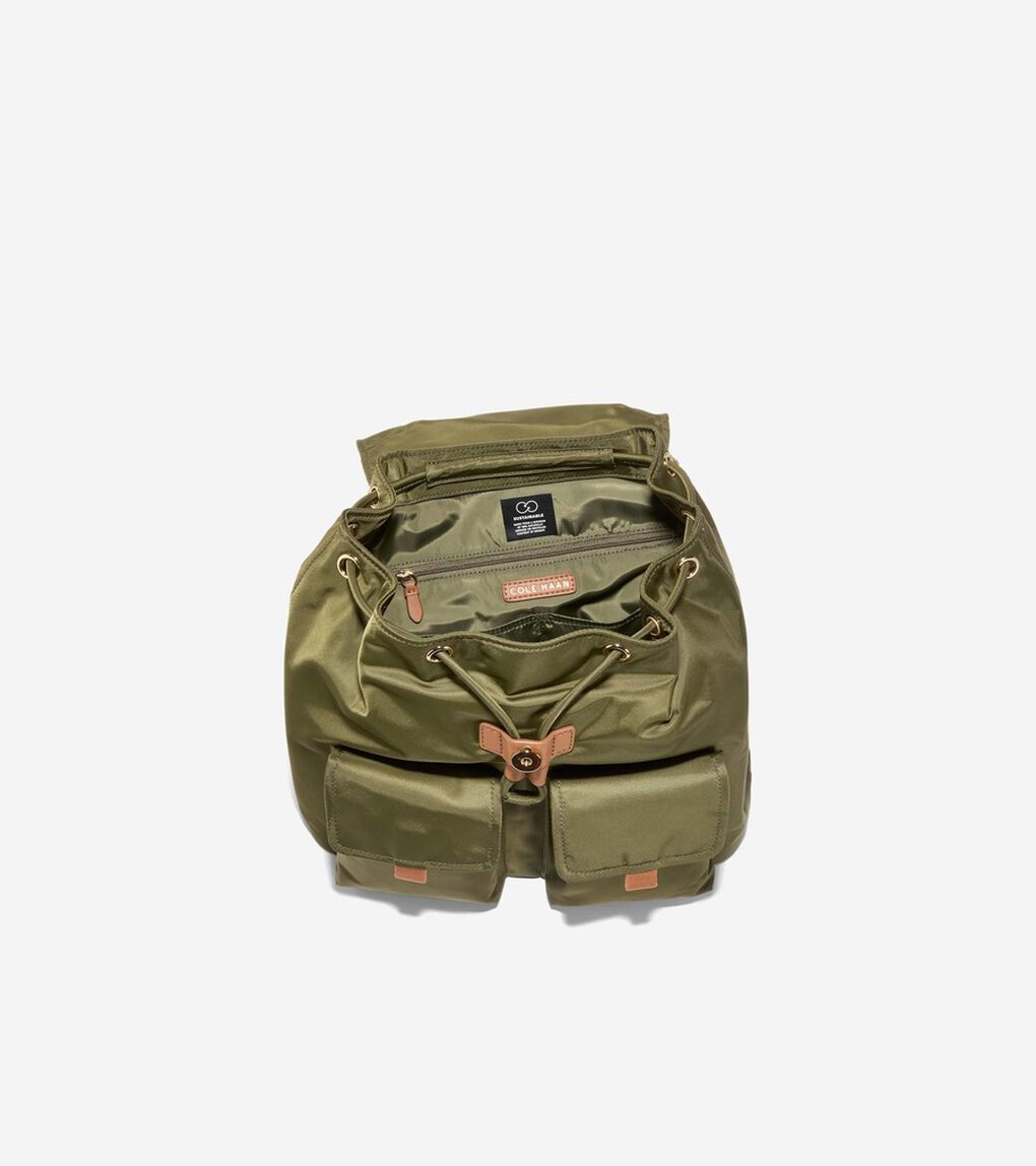 ナイロン フラップ バックパック womens.
