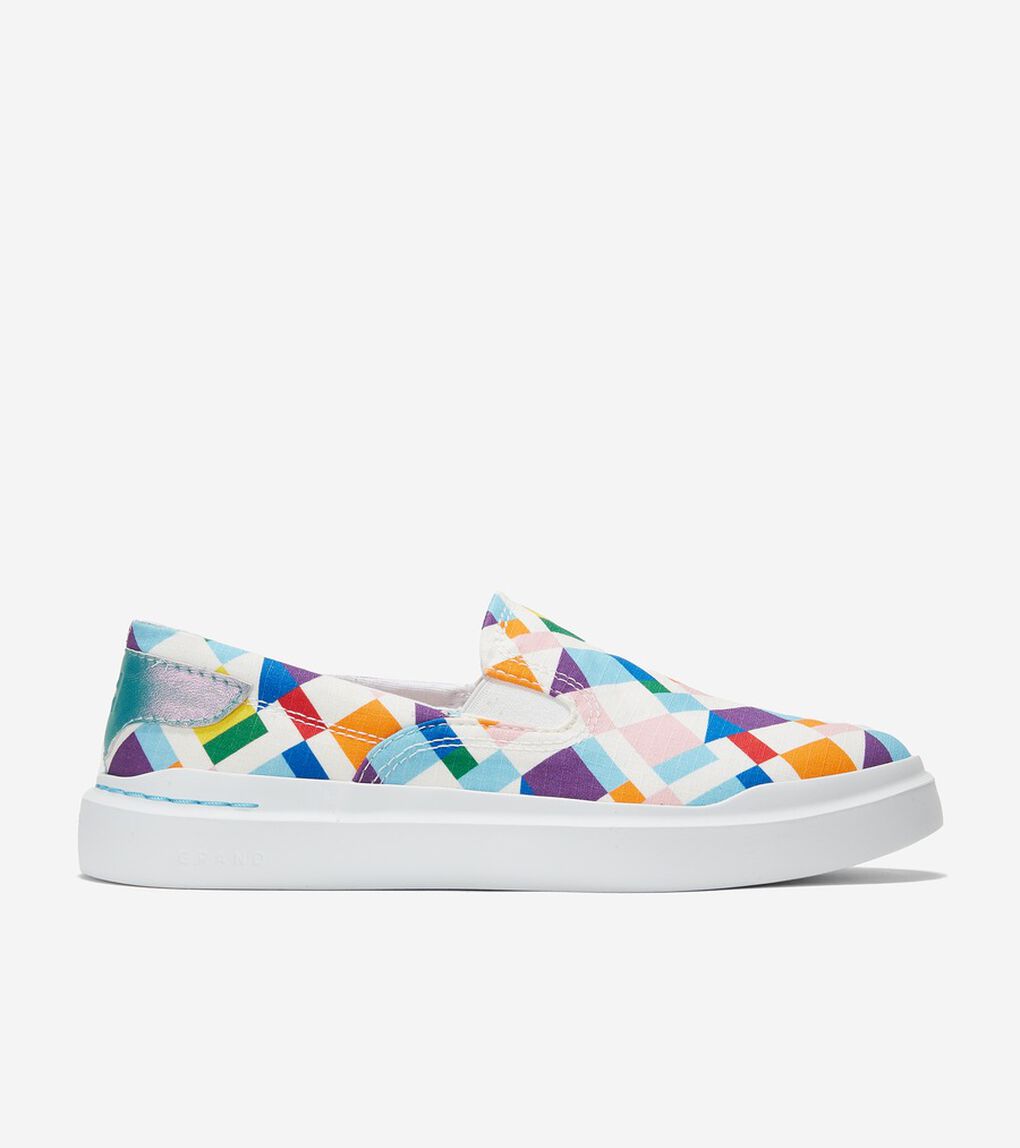 グランドプロ ラリー キャンバス スリッポン womens.