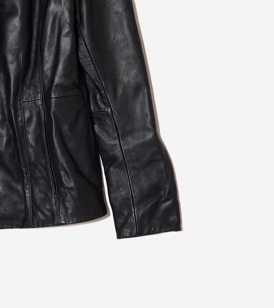 ウィング カラー レザー ジャケット womens. 72000 | COLE_HAAN