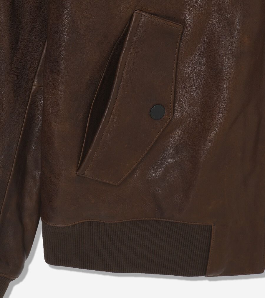 80s ヴィンテージ L ボンバージャケット ボアライナー 羊革 ブラウン 80s ヴィンテージ L ボンバージャケット ボアライナー 羊革 ブラウン