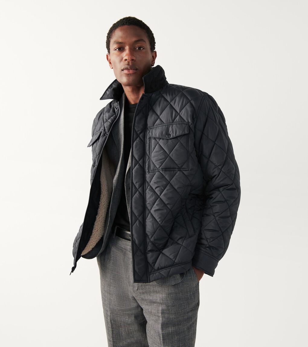 ダイヤモンドキルテッドジャケット mens.