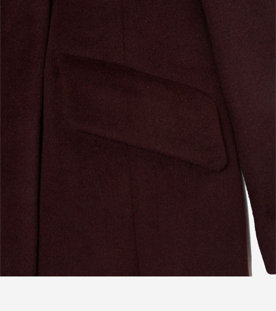 ジップアップアシンメトリカル コートW/ファーカラー womens. 0.0