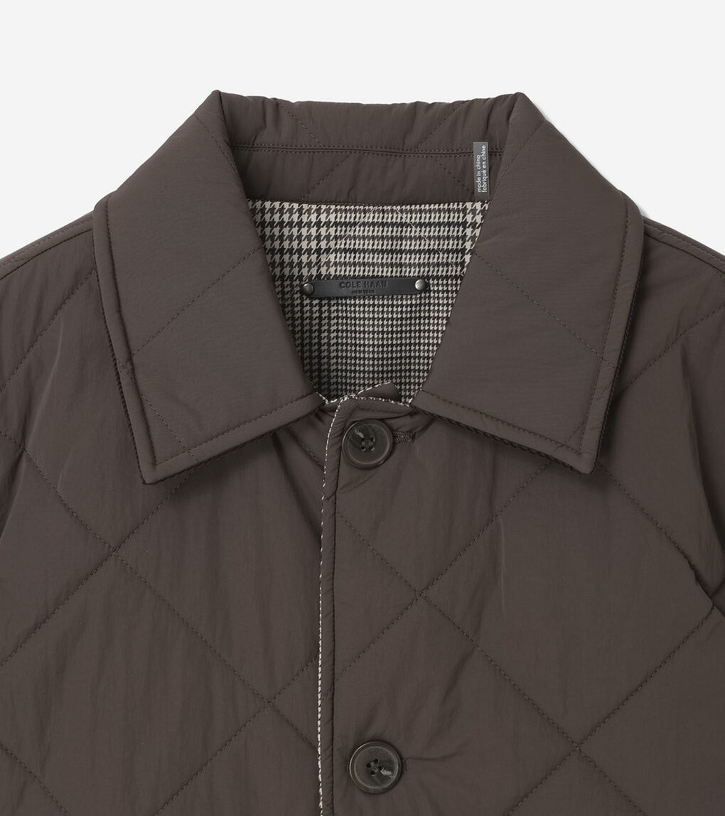 オーバーサイズド ダイアモンド キルト リバーシブル ジャケット mens