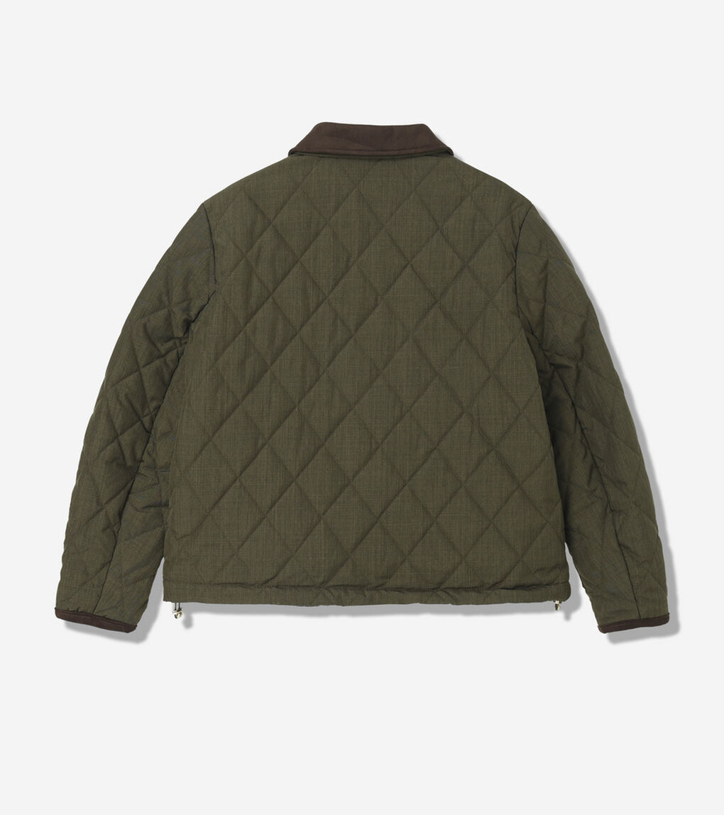 クロス ハッチ ショート キルト ジャケット womens