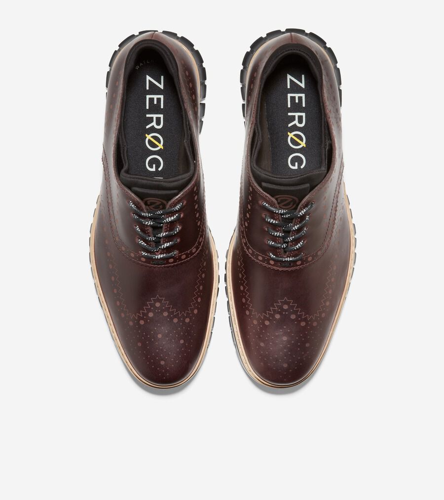 ゼログランド ウィング オックスフォード ウォータープルーフ mens. 0.0 | COLE_HAAN