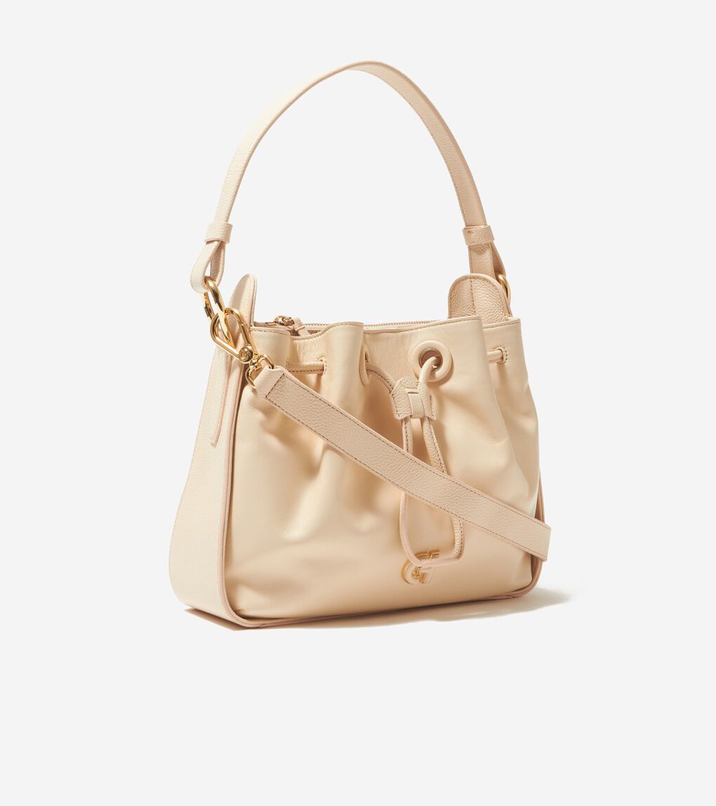 エッセンシャル ドローストリング ショルダーバッグ womens.