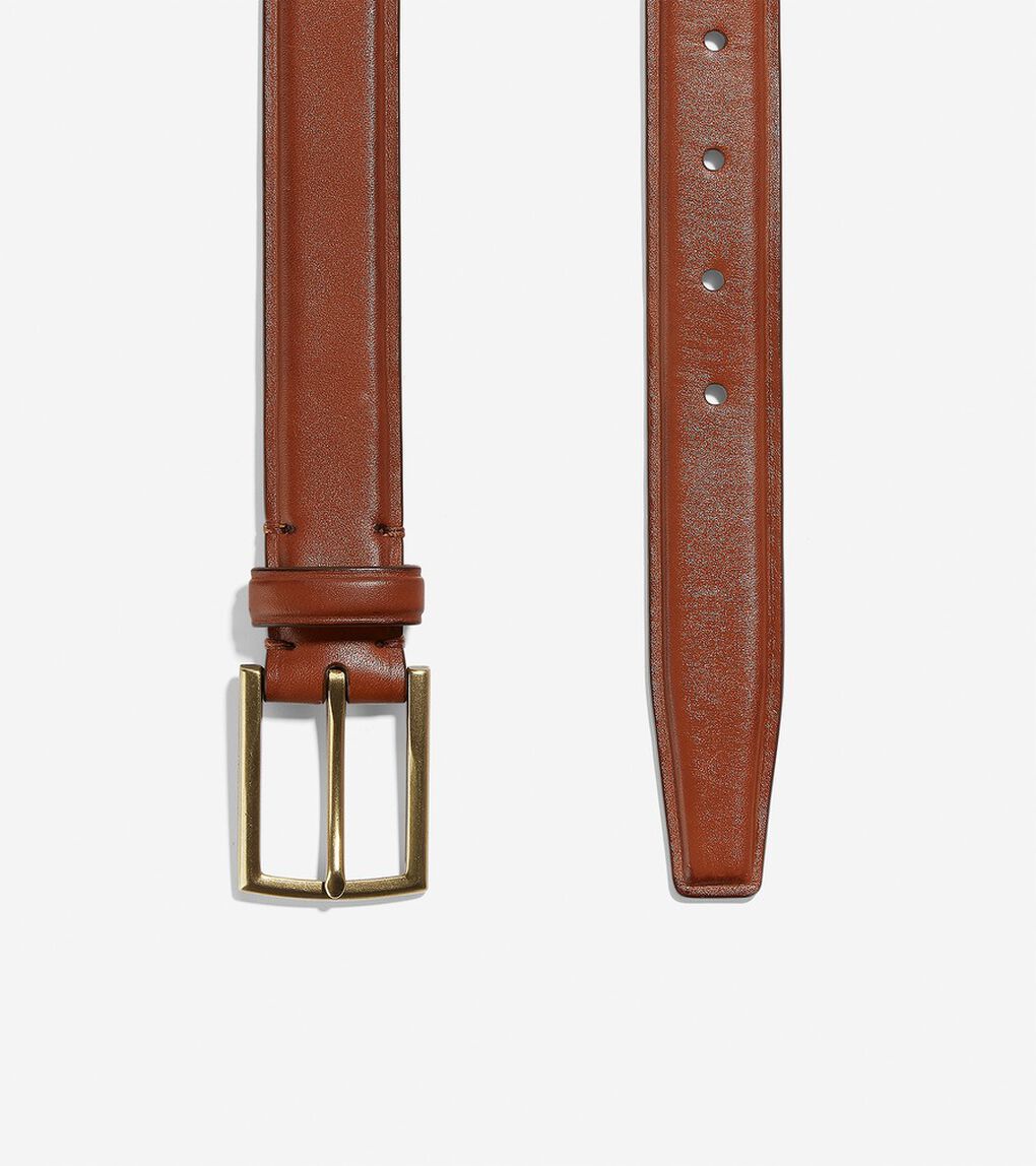 30mm フェザー クラフト レザー ベルト Mens