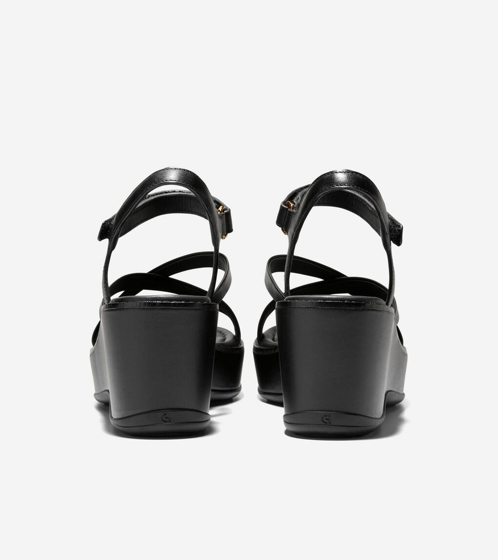 グランド アンビション アズーラ ストラッピー ウェッジ サンダル womens