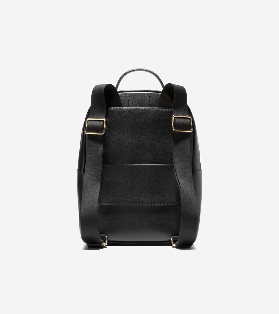 COLE HAAN ブラックレザーリュック Women's Davis Leather Backpack in Black | Cole Haan
