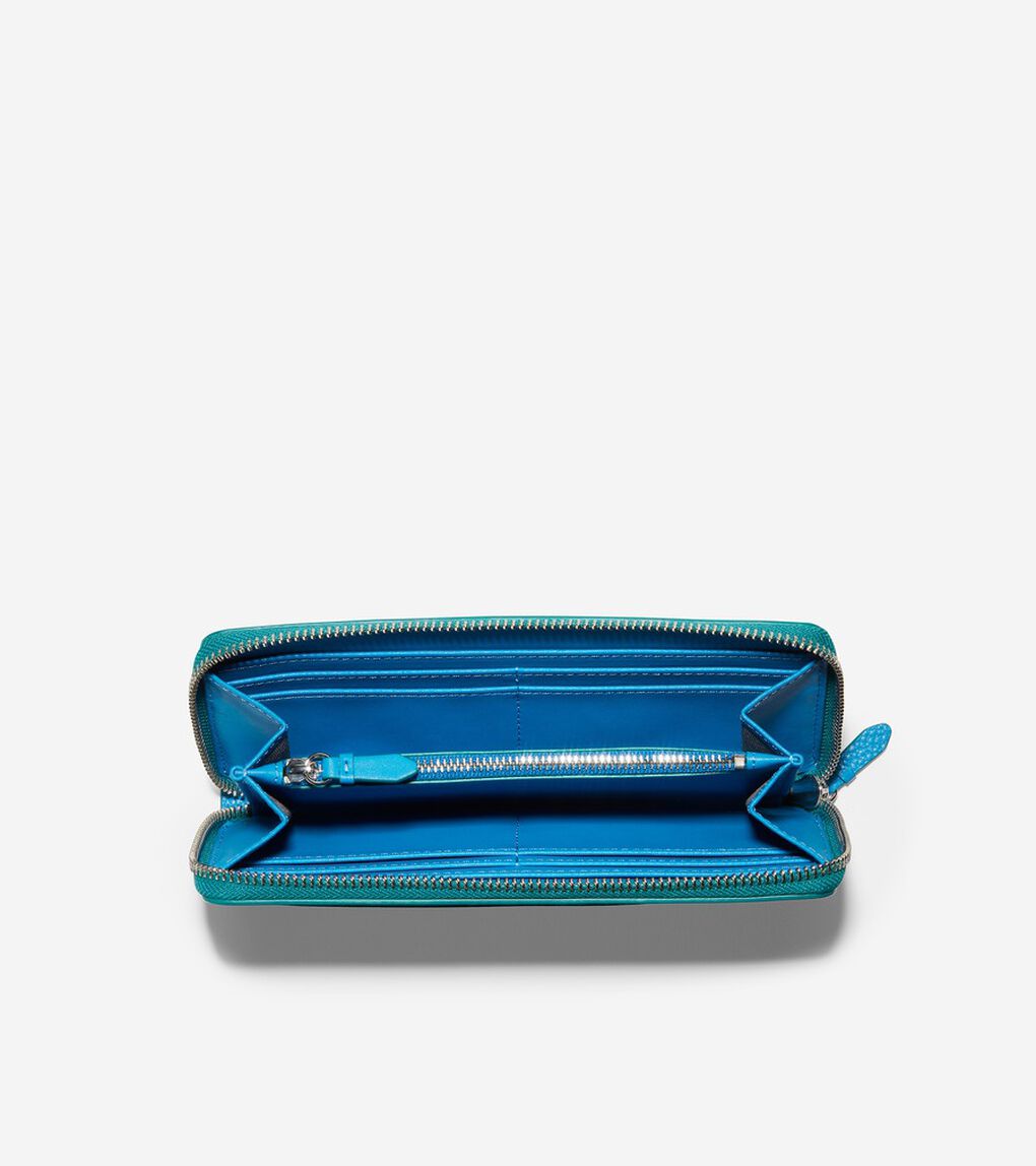 コーテッド キャンバス ジップ コンチネンタル womens.