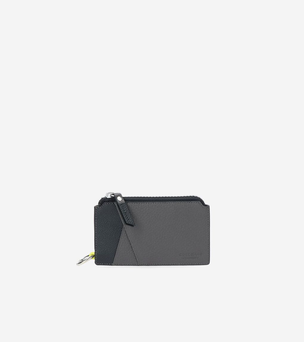カラーブロック ジップ カード ケース mens.