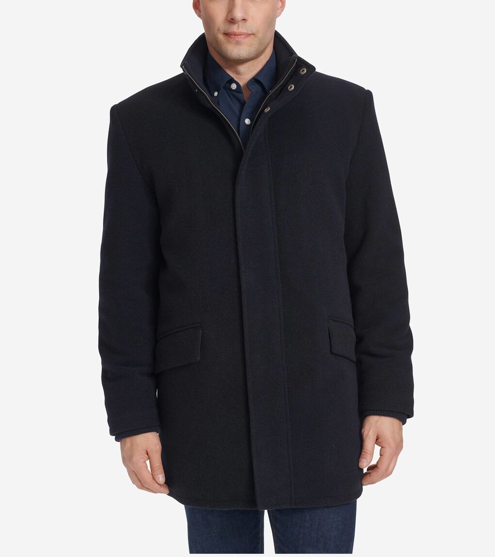 スタンドカラーカーコート mens.