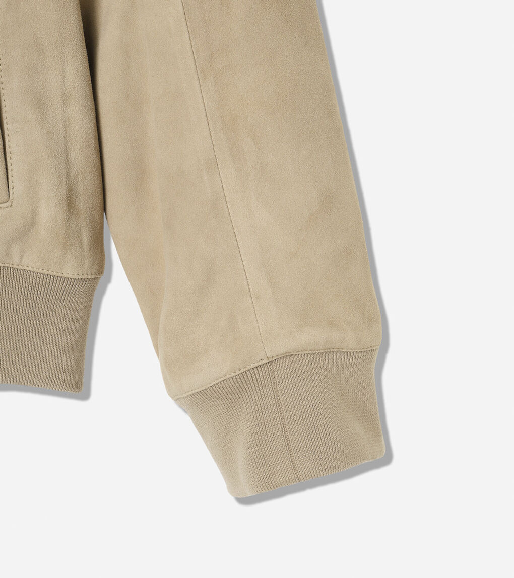 スエード ハリントン ジャケット mens