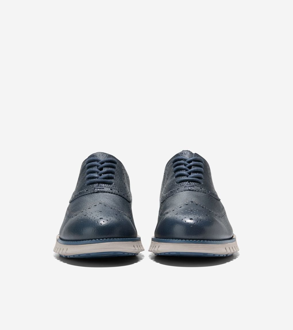ゼログランド リマスタード ウィングチップオックスフォード mens.