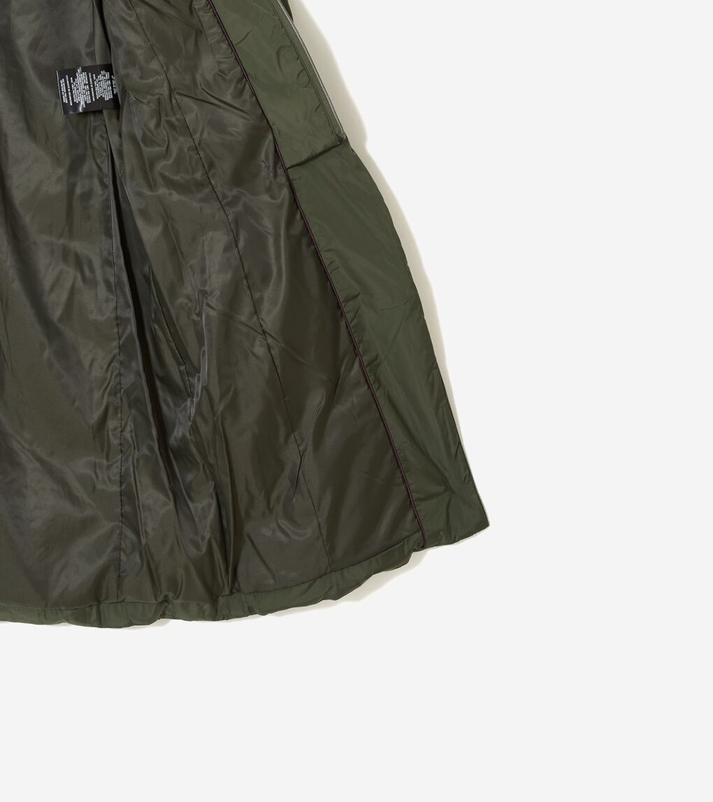 タフタ ダウン コート フード付き womens.