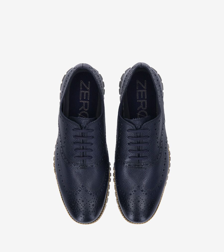 COLE HAAN ゼログランド ウィングチップオックスフォード　ブラック27㎝ ゼログランド ウィングチップ オックスフォード mens. 0.0
