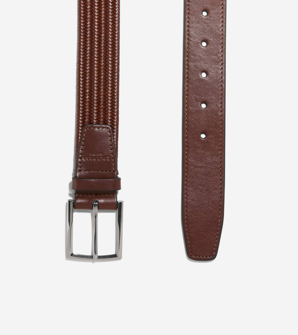 35MM レザー ストレッチ ブレイド ベルト mens.