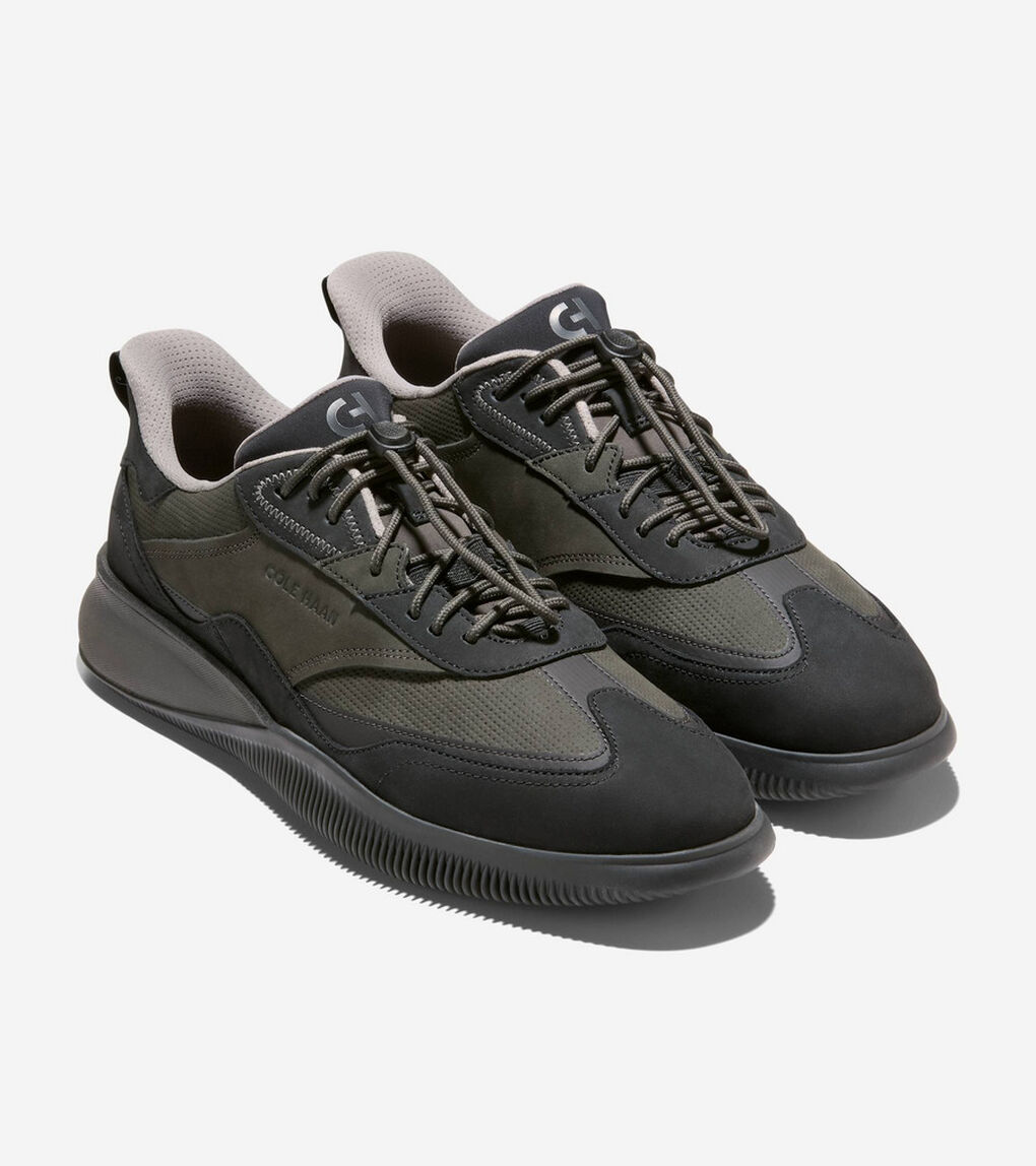 6.ゼログランド クイックオン レザー スニーカー mens
