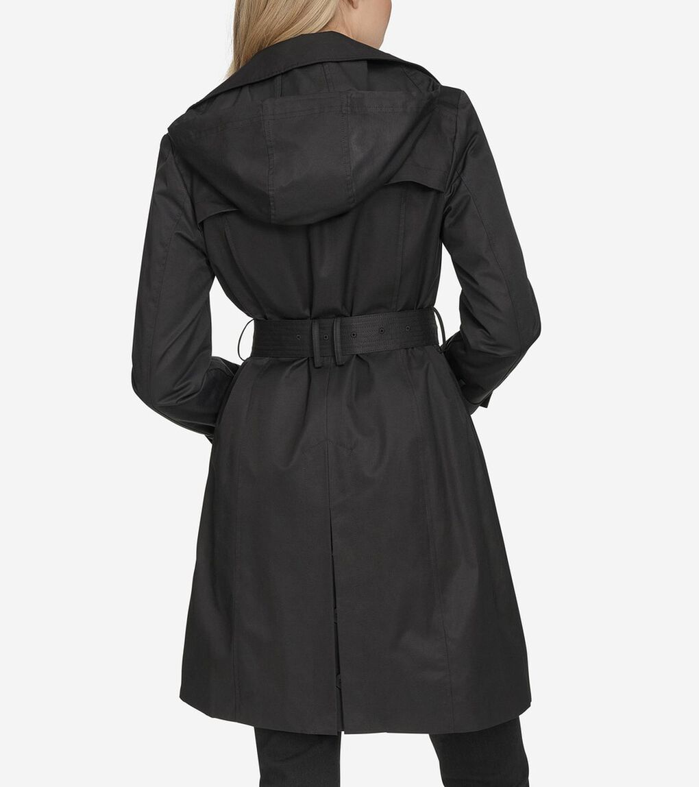 トレンチウィズフード womens