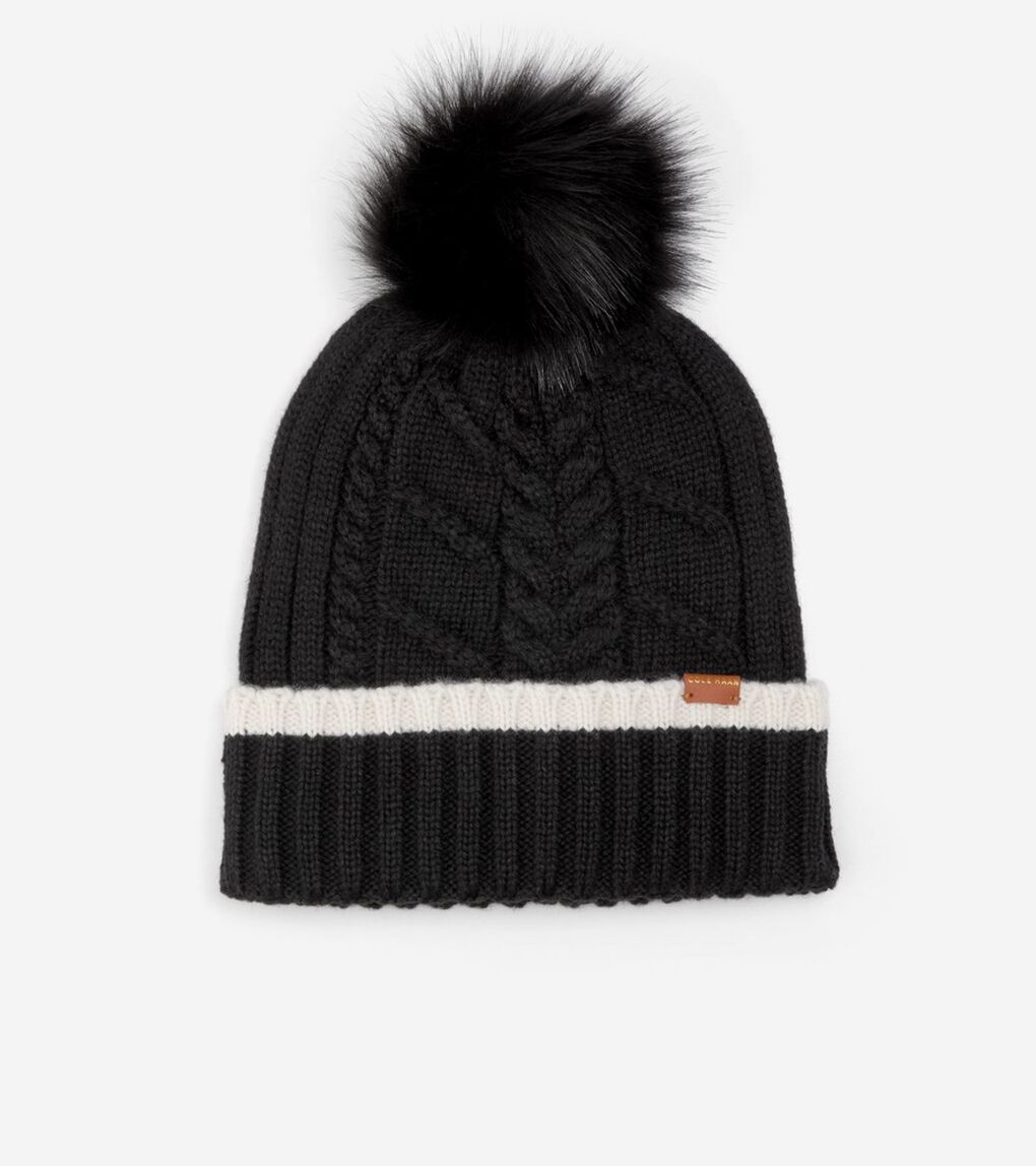 エッセンシャル リブカフハット womens.